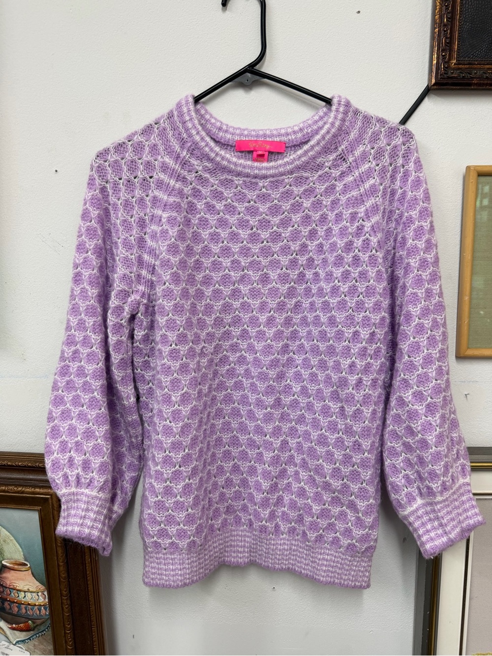 Lilac Crewneck Knit Sweater - Women's